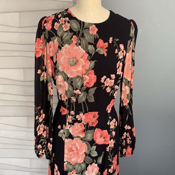 Reformation Luanne Midi Dress in Louise Floral - Picture 2 of 8